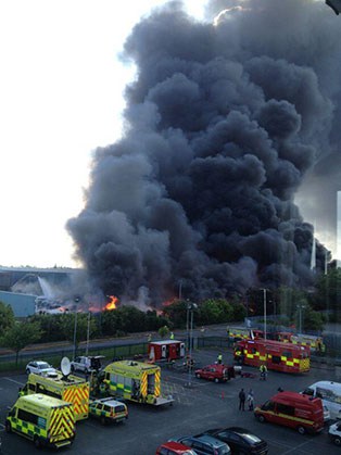Smoke is causing a problem in the area